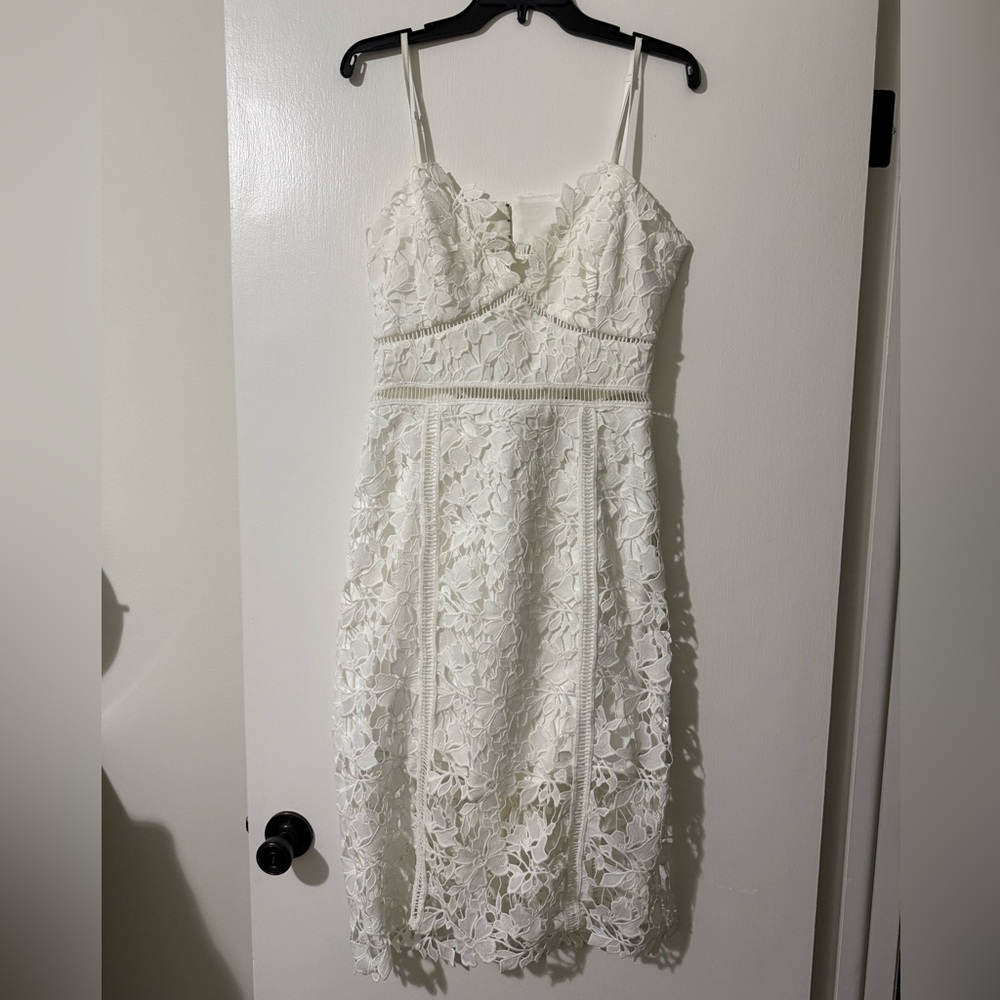 White Floral Dress Lulus